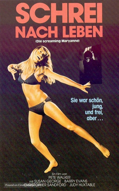 Die Screaming, Marianne - German VHS movie cover