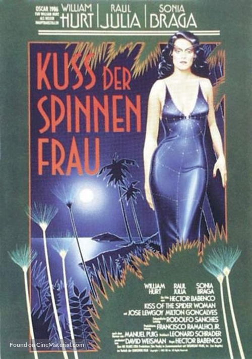 Kiss of the Spider Woman - German Movie Poster