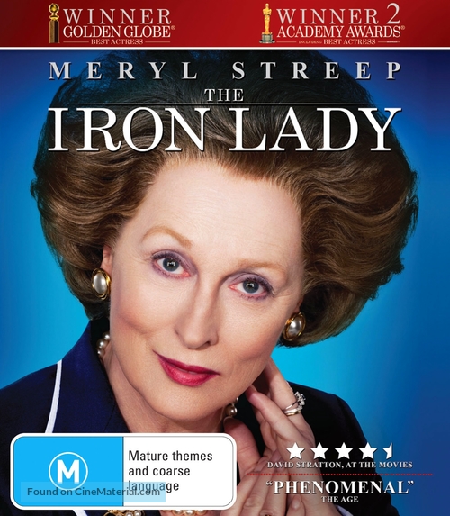 The Iron Lady - Australian Blu-Ray movie cover