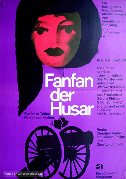 Fanfan la Tulipe - German Movie Poster