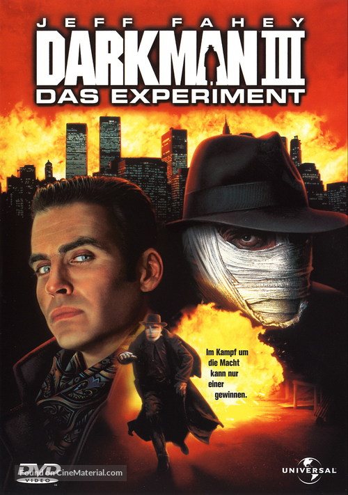 Darkman III: Die Darkman Die - German DVD movie cover