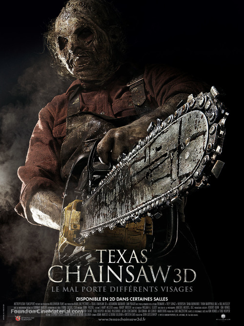 Texas Chainsaw Massacre 3D - French Movie Poster