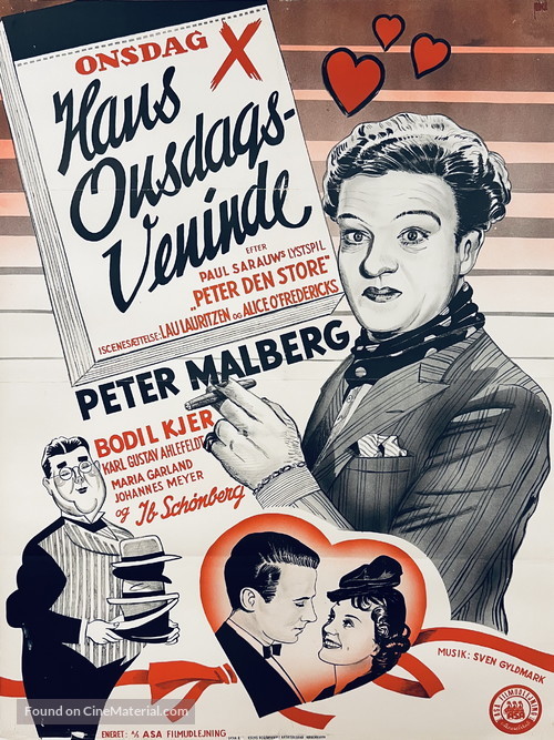 Hans Onsdagsveninde - Danish Movie Poster