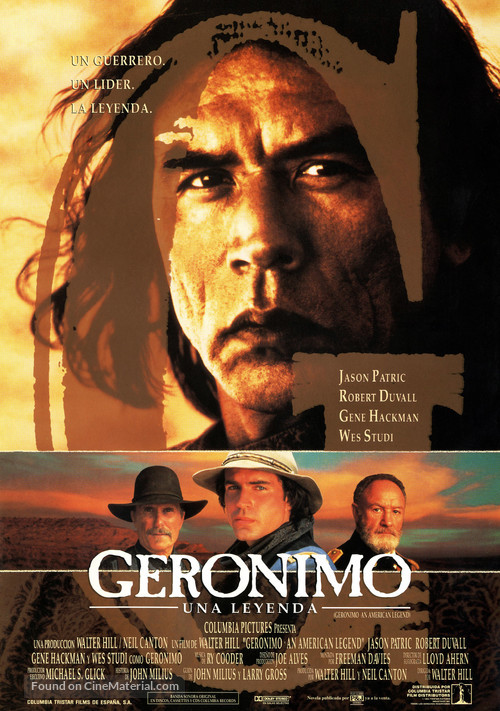 Geronimo: An American Legend - Spanish Movie Poster