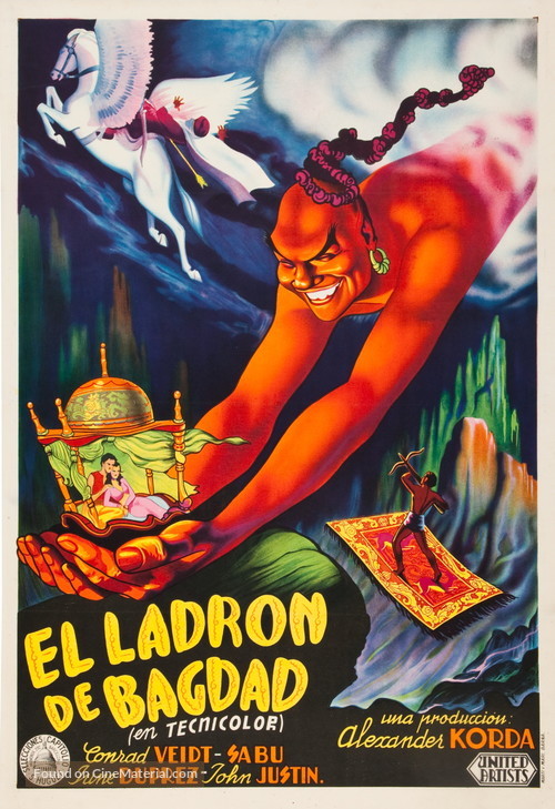 The Thief of Bagdad - Spanish Movie Poster