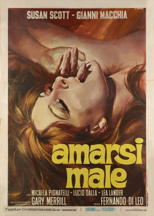 Amarsi male - Italian Movie Poster