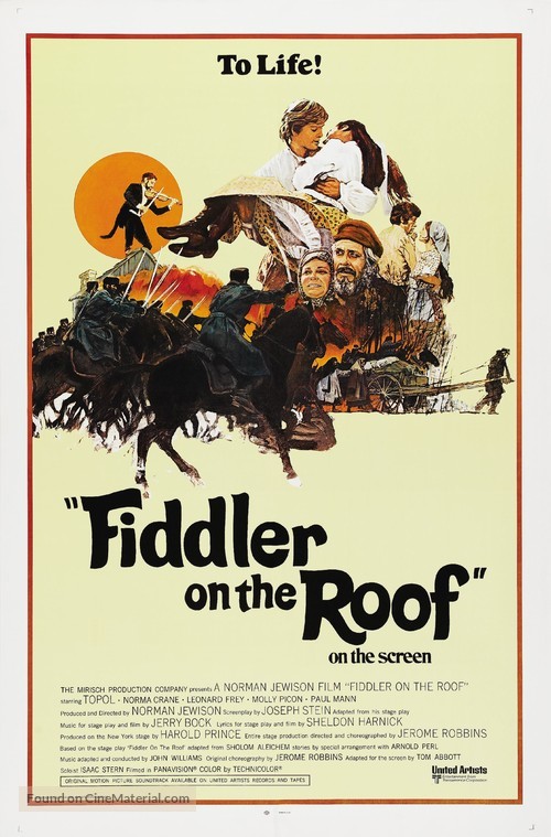 Fiddler on the Roof - Movie Poster