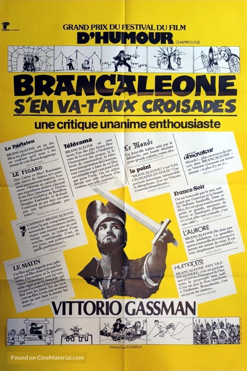 Brancaleone alle crociate - French Movie Poster