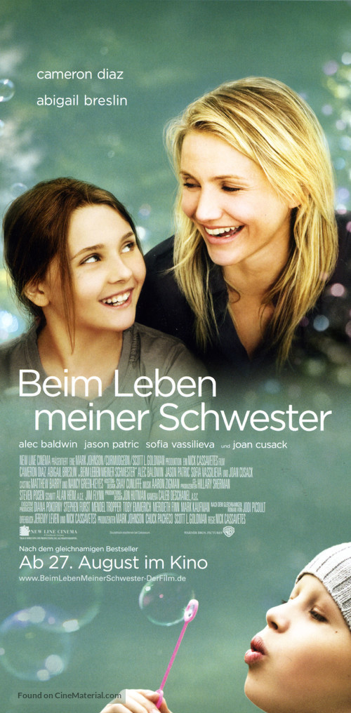 My Sister&#039;s Keeper - German Movie Poster