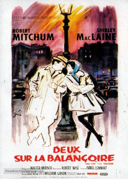 Two for the Seesaw - French Movie Poster