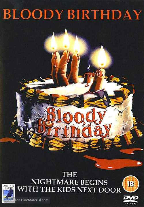 Bloody Birthday - British DVD movie cover
