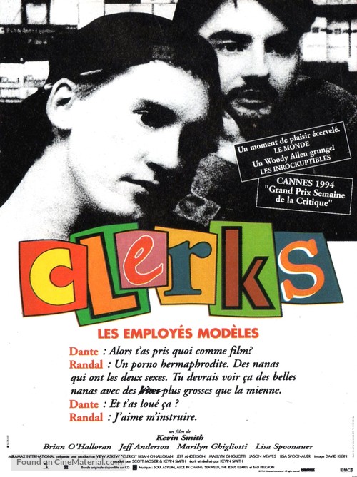 Clerks. - French Movie Poster