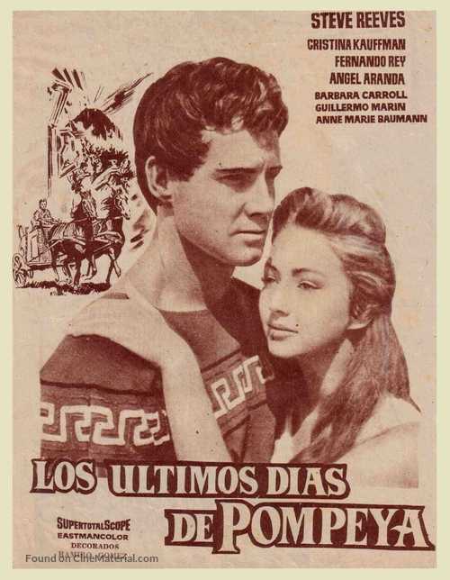 Ultimi giorni di Pompei, Gli - Spanish Movie Poster