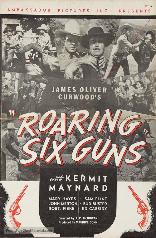 Roaring Six Guns - poster