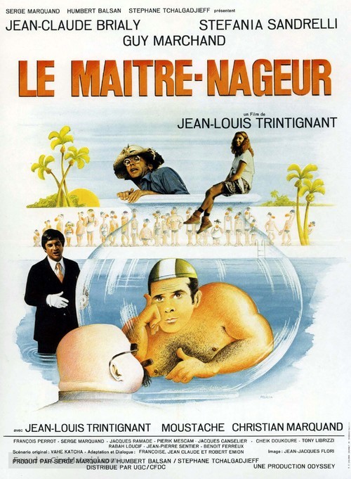 Le ma&icirc;tre-nageur - French Movie Poster