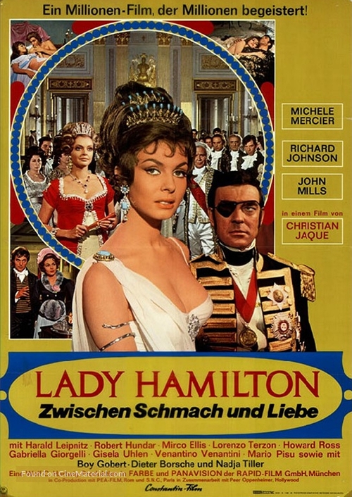 Le calde notti di Lady Hamilton - German Movie Poster