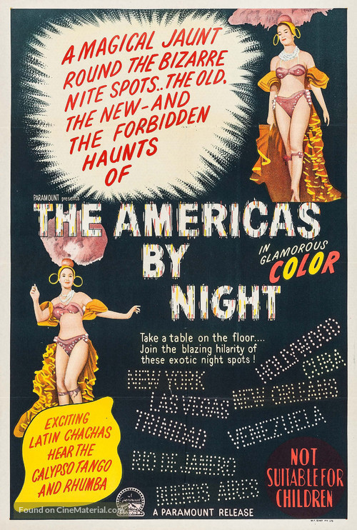 America di notte - Australian Movie Poster
