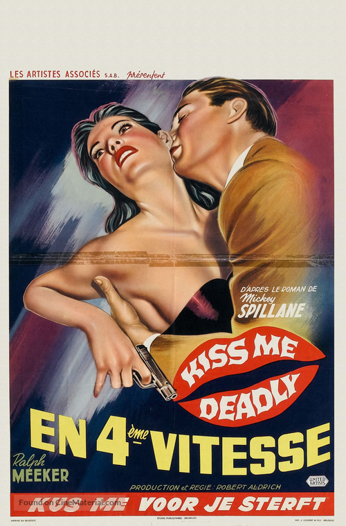 Kiss Me Deadly - Belgian Movie Poster