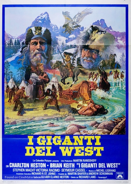 The Mountain Men - Italian Movie Poster