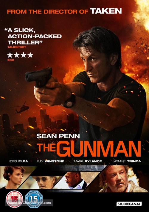 The Gunman - British DVD movie cover
