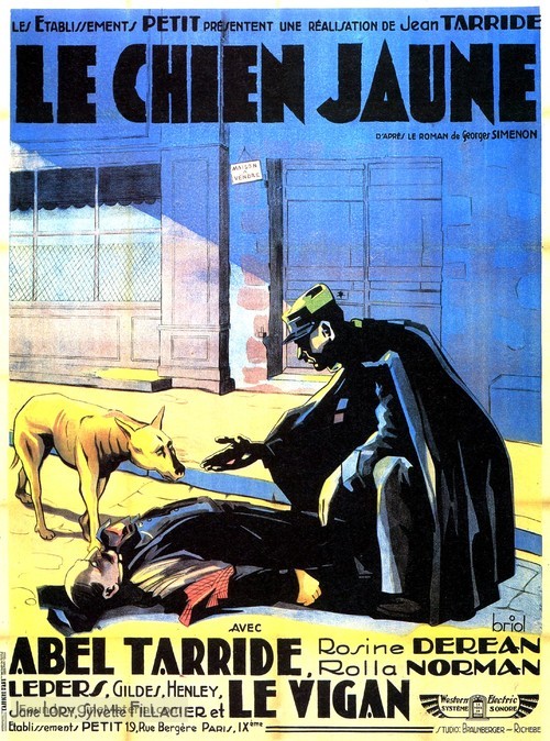 Chien jaune, Le - French Movie Poster