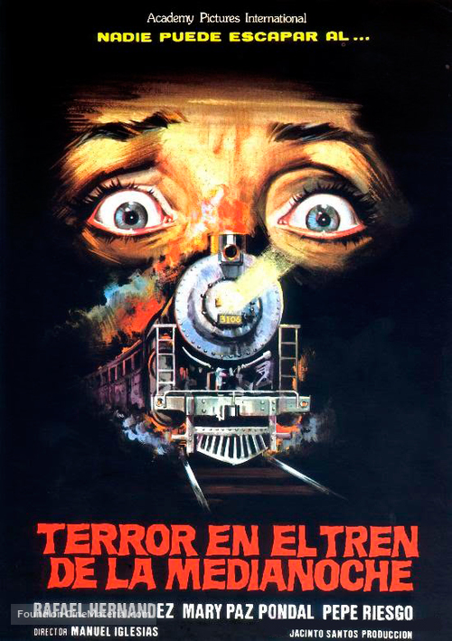 Terror en el tren de medianoche - Spanish Movie Poster