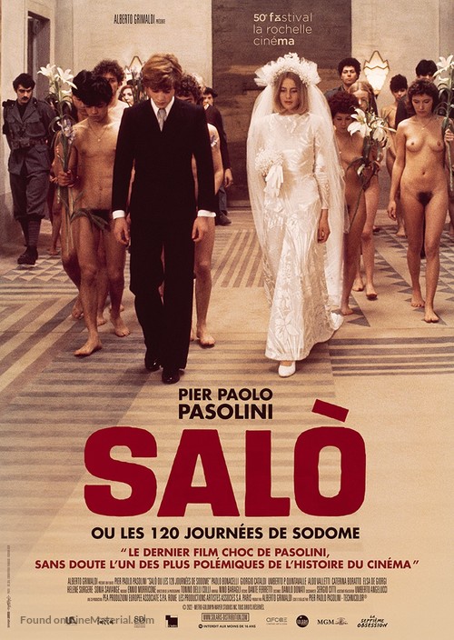 Salò o le 120 giornate di Sodoma (1976) French rerelease movie poster