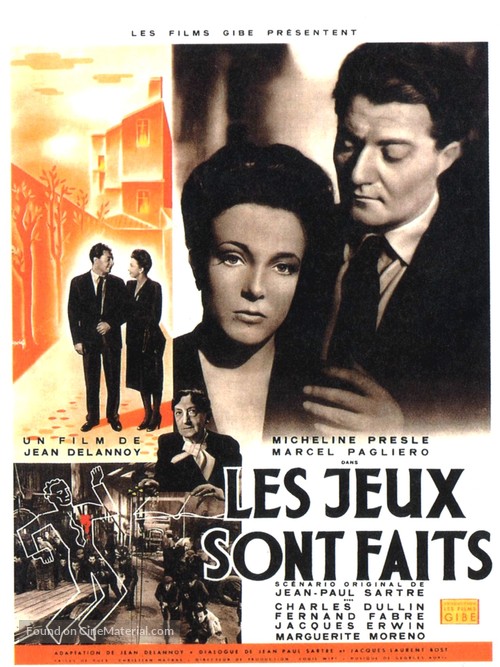 Les jeux sont faits - French Movie Poster