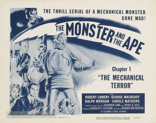 The Monster and the Ape - Movie Poster