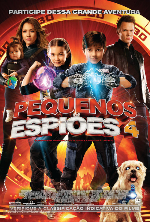 Spy Kids: All the Time in the World in 4D - Brazilian Movie Poster