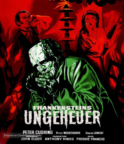 The Evil of Frankenstein - German Blu-Ray movie cover