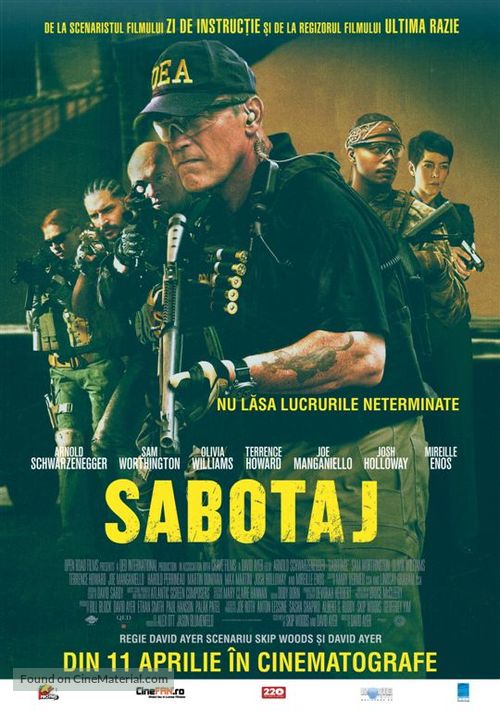 Sabotage - Romanian Movie Poster