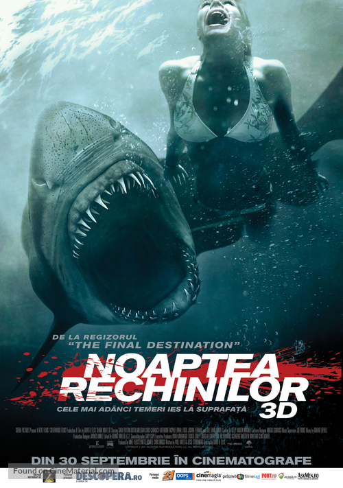 Shark Night 3D - Romanian Movie Poster
