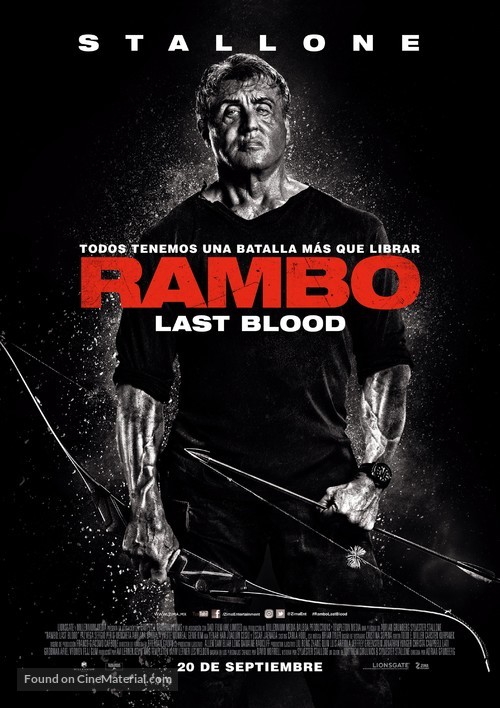 Rambo: Last Blood - Mexican Movie Poster