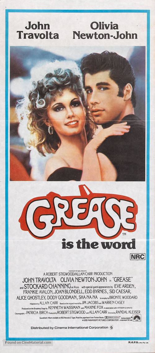 Grease - Australian Movie Poster