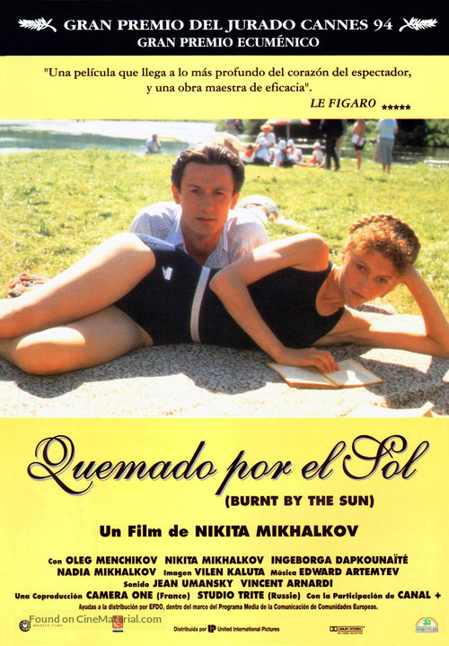 Utomlyonnye solntsem - Spanish Movie Poster