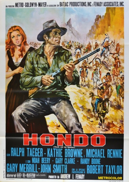 &quot;Hondo&quot; - Italian Movie Poster