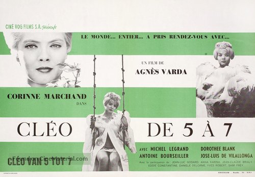 Cl&eacute;o de 5 &agrave; 7 - Belgian Movie Poster