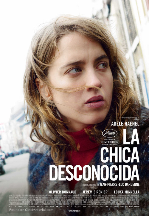 La fille inconnue - Spanish Movie Poster