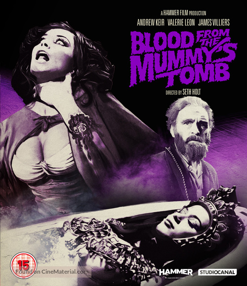 Blood from the Mummy&#039;s Tomb - British Blu-Ray movie cover