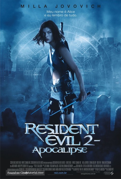 Resident Evil: Apocalypse - Brazilian Movie Poster