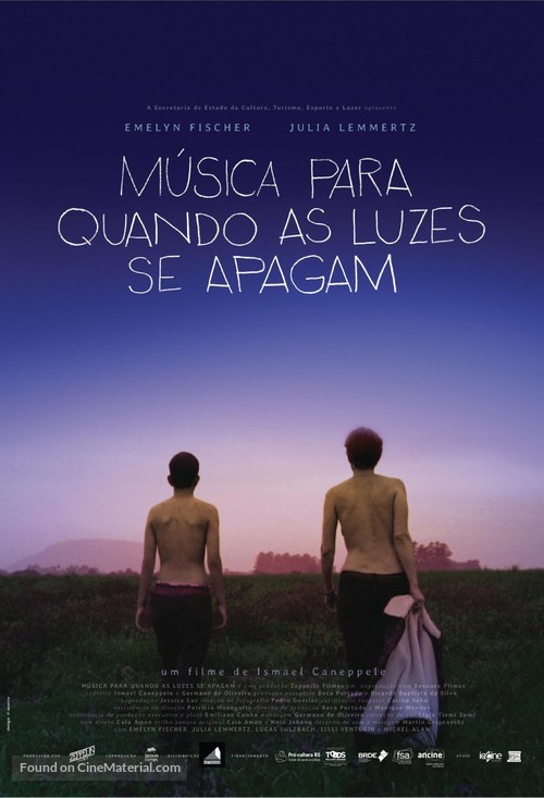 M&uacute;sica para Quando as Luzes se Apagam - Brazilian Movie Poster