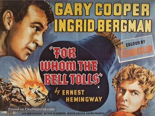 For Whom the Bell Tolls - British Movie Poster