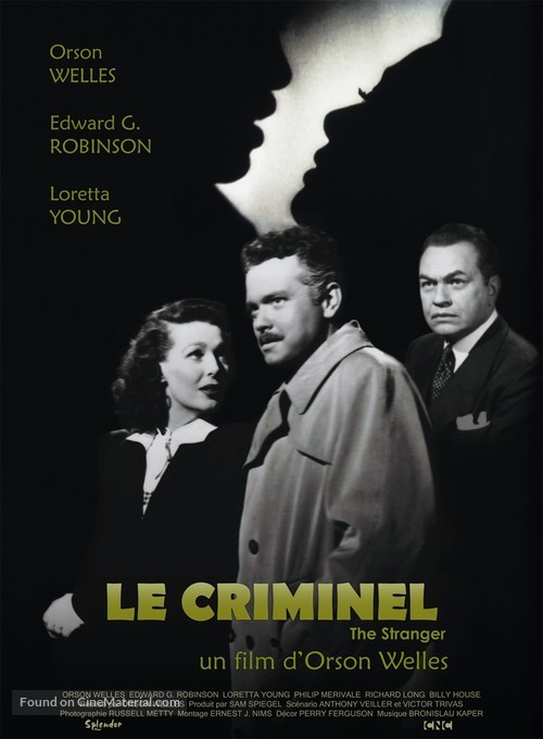 The Stranger - French Re-release movie poster