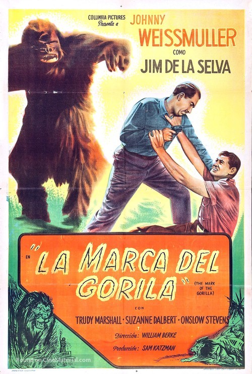 Mark of the Gorilla - Argentinian Movie Poster
