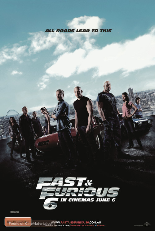 Fast &amp; Furious 6 - Australian Movie Poster