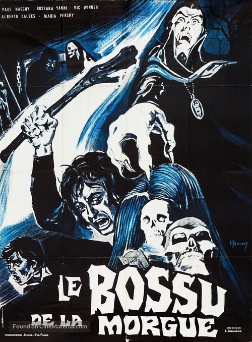 El jorobado de la Morgue - French Movie Poster