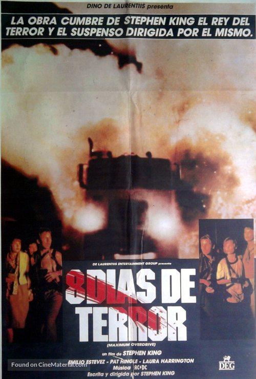 Maximum Overdrive - Chilean Movie Poster
