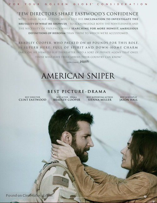 American Sniper - For your consideration movie poster