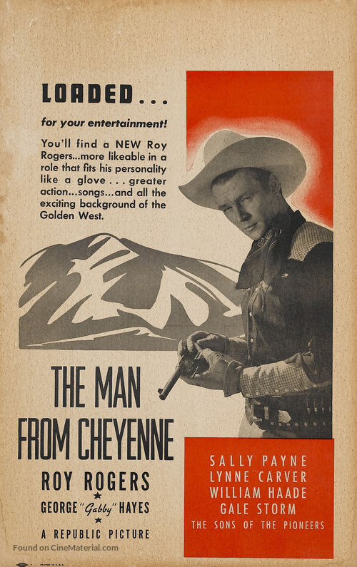 Man from Cheyenne - Movie Poster